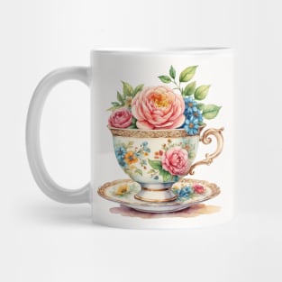 Teacup and Flowers Mug